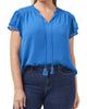 Emma Flutter Sleeve Blouse - thumbnail