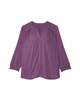 Alisa 3/4 Sleeve Knit Back Blouse - thumbnail
