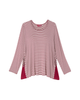 Liz 3/4 Sleeve Lace Up Top - thumbnail