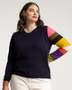 Spencer Stripe Sweater Navy Multi - thumbnail