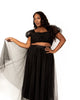 The Ballet Mesh Skirt Set with Crop Top - thumbnail