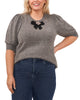 Cora Puff Sleeve Bow Top - thumbnail