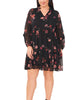 Isabella Printed Babydoll Dress - thumbnail