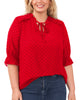 Kayla Clip Dot Chiffon Blouse - thumbnail
