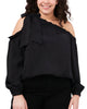 Amelia Cold-Shoulder Bow Blouse - thumbnail