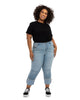 Sheila Mid Rise Crop Straight Jean - thumbnail