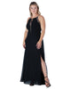 Women's Black Lace Detailed Sleeveless Maxi Dress - thumbnail