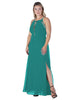 Women's Black Lace Detailed Sleeveless Maxi Dress - thumbnail