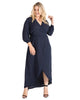 Arya Wrap Chiffon Dress - thumbnail