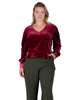 Stretch Velvet Peplum Top - thumbnail