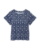 Maddy Scalloped Neckline Cotton Top - thumbnail