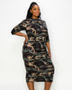 Camo Midi Dress - thumbnail