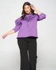 Statement Sleeve Neoprene Top - thumbnail