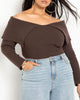 Georgia Off The Shoulder Sweater - thumbnail