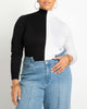 Iris Vertical Colorblocked Turtleneck - thumbnail