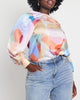 Cynthia Draped Satin Blouse - thumbnail