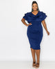 Kyra Cascading Midi Dress - thumbnail