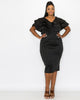 Kyra Cascading Midi Dress - thumbnail