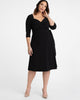 Chrystie Knit Wrap Dress - thumbnail