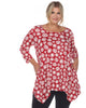 Printed Geometric Circle Tunic Top - thumbnail