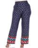 Indian Paisley Print Palazzo Pants - thumbnail