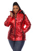 Metallic Puffer Coat - thumbnail