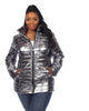 Metallic Puffer Coat - thumbnail