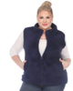 Zip up sherpa vest - thumbnail