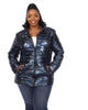 Metallic Puffer Coat - thumbnail
