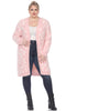 Leopard Print Open Front Sherpa Coat - thumbnail