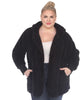 Plush Hooded Cardigan with Pockets - thumbnail