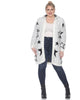 Hooded Open Front Sherpa Coat - thumbnail