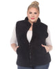Zip up sherpa vest - thumbnail