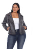 PU Faux Leather Jacket - thumbnail