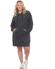 Hoodie Sweatshirt Dress - thumbnail