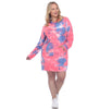 Hoodie Tie Dye Sweatshirt Dress - thumbnail