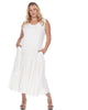 Scoop Neck Tiered Midi Dress - thumbnail