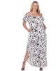 Cold Shoulder Tie-Dye Maxi Dress - thumbnail
