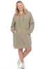 Hoodie Sweatshirt Dress - thumbnail