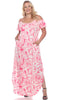 Cold Shoulder Tie-Dye Maxi Dress - thumbnail