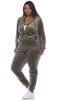 2 Piece Velour Track Suit - thumbnail