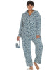 3 Piece Giraffe Print Pajama Set - thumbnail