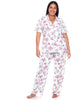 Short Sleeve & Pants Tropical Pajama Set - thumbnail
