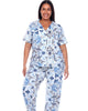 Short Sleeve & Pants Tropical Pajama Set - thumbnail