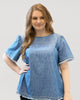 Denim Blouse with Fringe - thumbnail