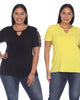Essential 2 Pack Keyhole Neck Top - thumbnail