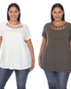 Essential 2 Pack White Crisscross Top - thumbnail