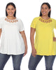 Essential 2 Pack White Crisscross Top - thumbnail
