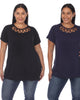 Essential 2 Pack Crisscross Short Sleeve Top - thumbnail