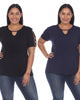 Essential 2 Pack Keyhole Neck Top - thumbnail